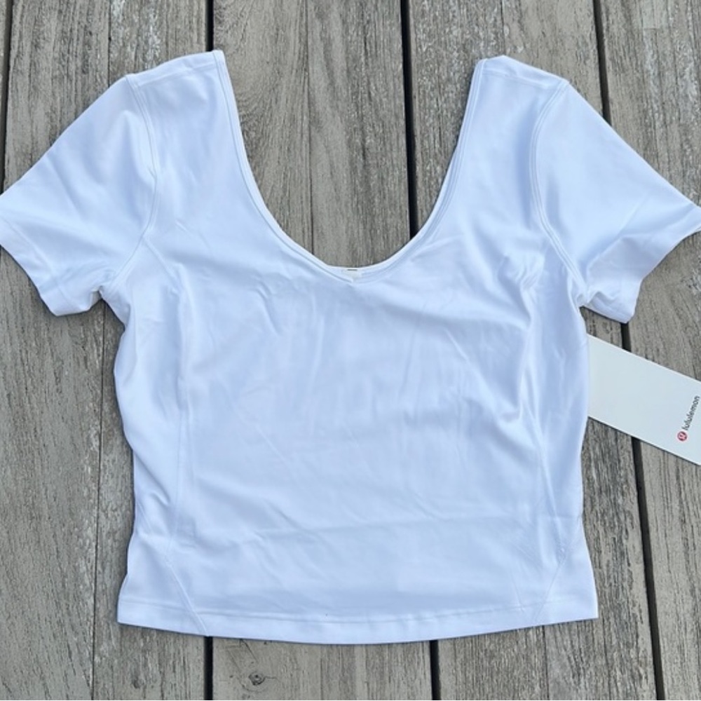Lululemon align T shirt white size 8